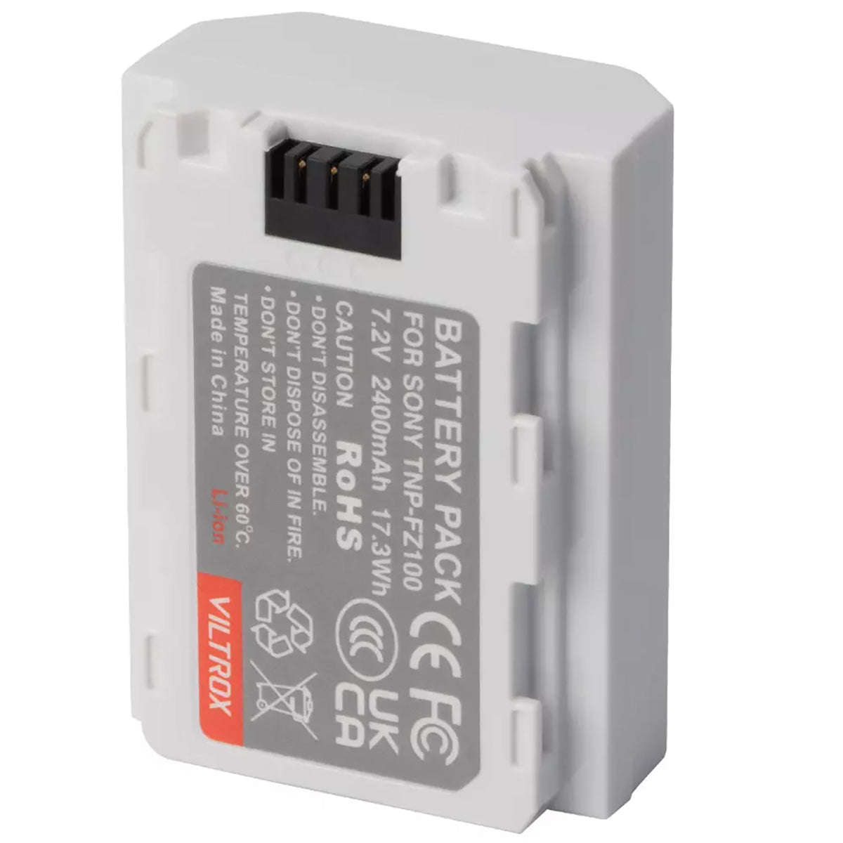 Viltrox TNP-FZ100 2400mAh USB-C Re-Chargeable Lithium-Ion Replacement Battery