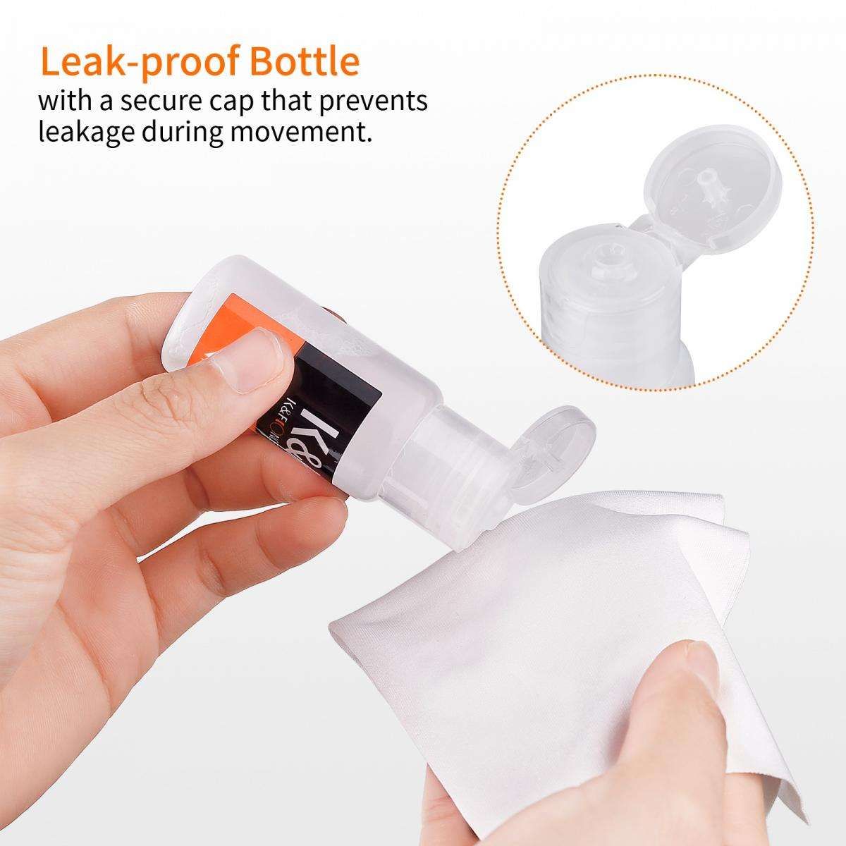 K&F Concept 10 Pack 20ml Cleaning Liquid for Lenses, Sensors, Glasses etc.