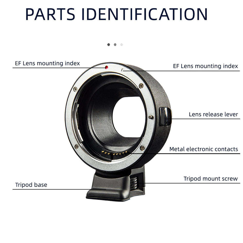 Viltrox Lens Adaptor to fit Canon EF & EF-S DSLR lenses to Canon EOS M Series Cameras