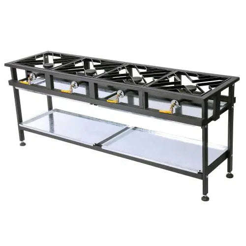 Boiling Table - 4 Burner - Straight - Gas