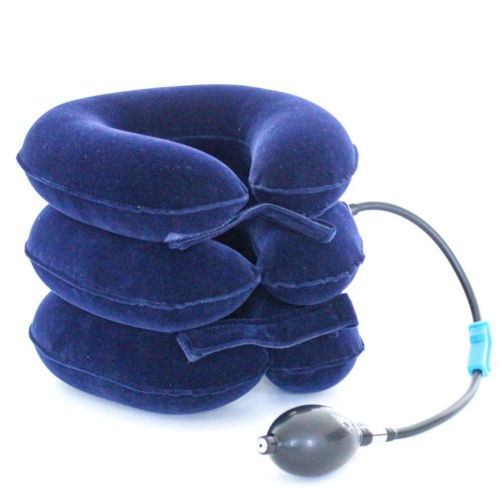 Inflatable Orthopedic Cervical Neck Support Traction Brace - Black