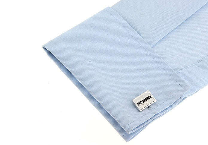 Groomsmen Cuff Links - Silver