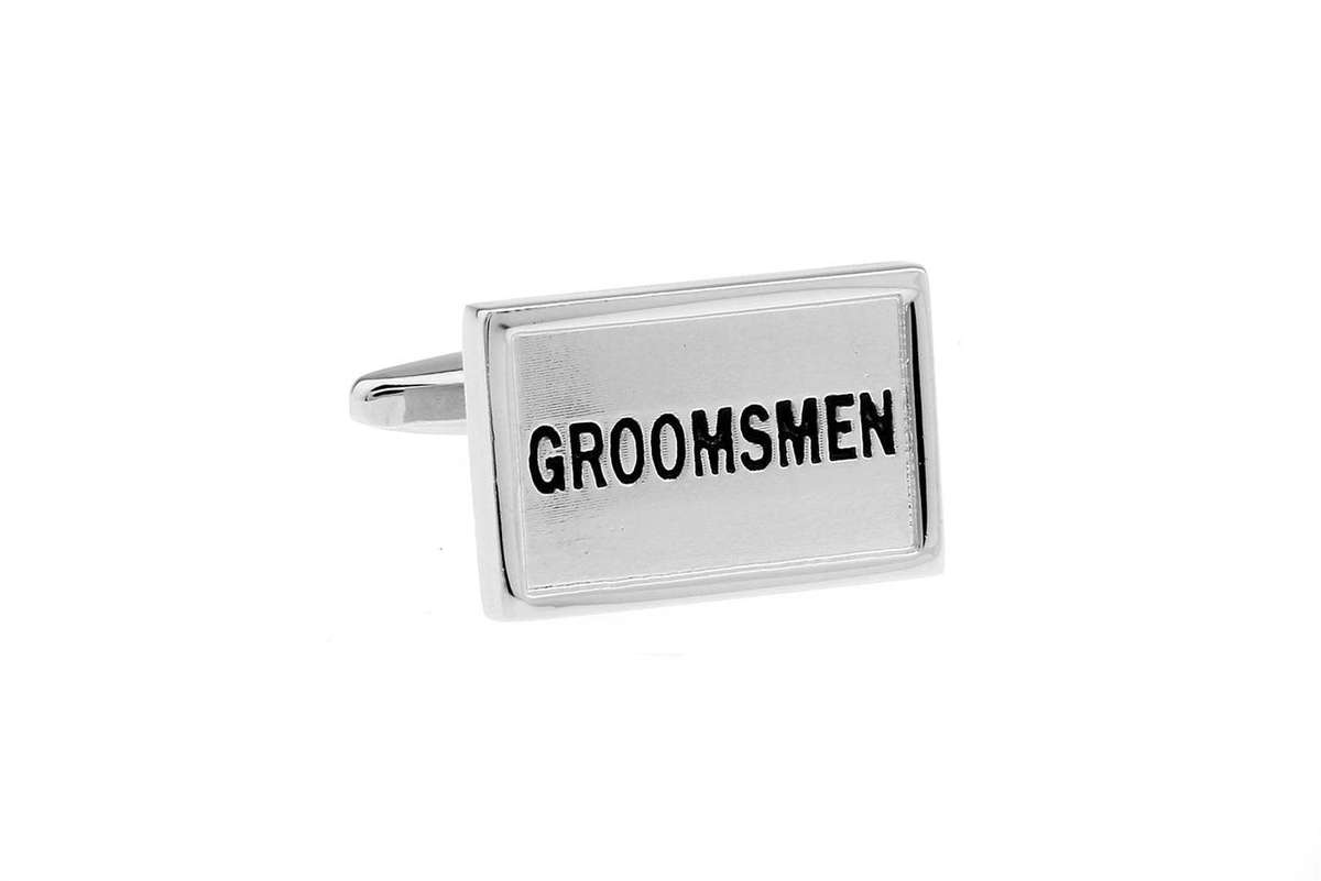 Groomsmen Cuff Links - Silver