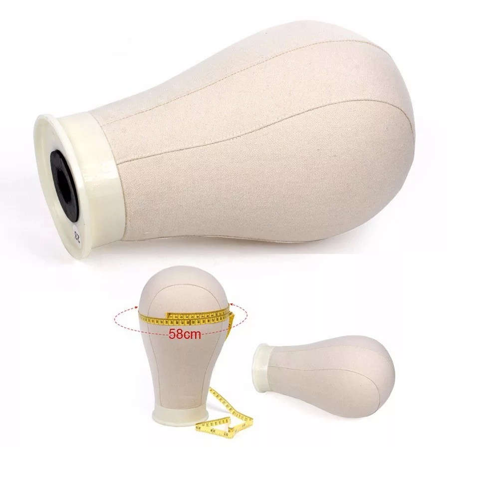 Canvas Mannequin Head - White