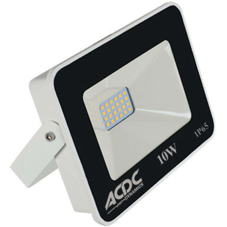 Pack Of 3 10W Led Cool White Plastic Led Flood Ip65 200-260Vac