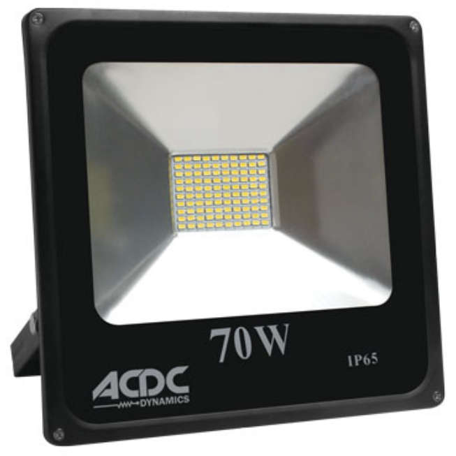 Pack Of 6 70W Cool White Led Alum. Flood Light Ip65 85/265Vac