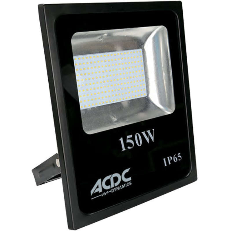 Pack Of 6 150W Warm White Led Alum. Flood Light Ip65 85/265Vac