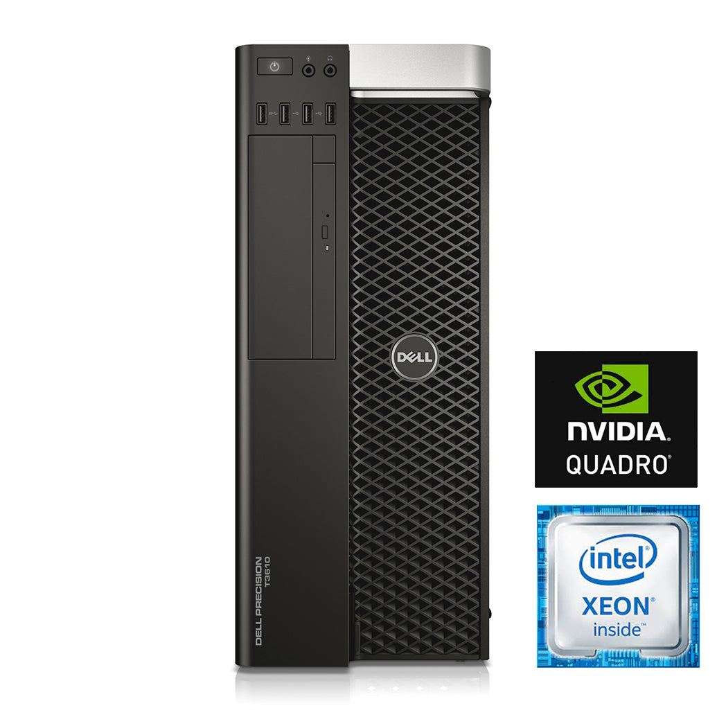 REFURBISHED - DELL PRECISION T3610 - XEON E5-2620 - 64GB DDR3 - 256GB SSD + 1TB HDD - 4GB NVIDIA ...