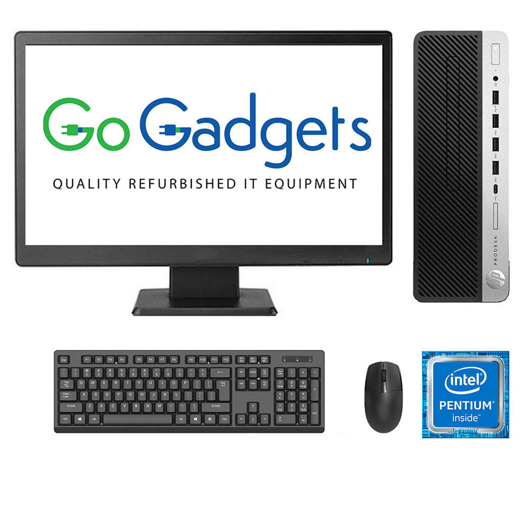 REFURBISHED - HP PRODESK 600 G3 SFF - PENTIUM G4400 6TH GEN - 8GB DDR4 - 500GB HDD - 19INCH - GEN...