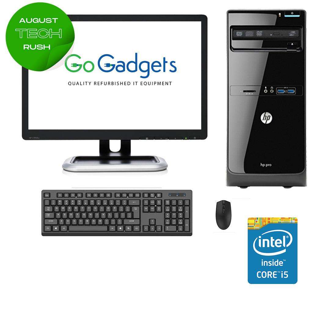 HP PRO 3400 MICRO TOWER - I5 2400 - 8GB - 500GB - 19INCH - GENERIC - LCD - COMPUTER SET  C-GRADE