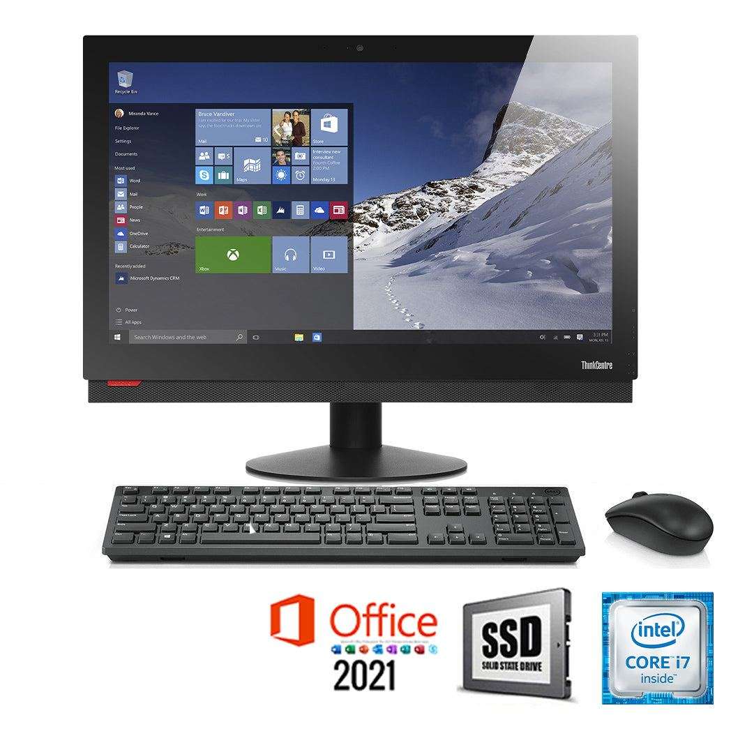 REFURBISHED - LENOVO THINKCENTRE M900Z - I7 6700 - 16GB DDR4 - 256GB SSD - 24 INCH - MS OFFICE 20...