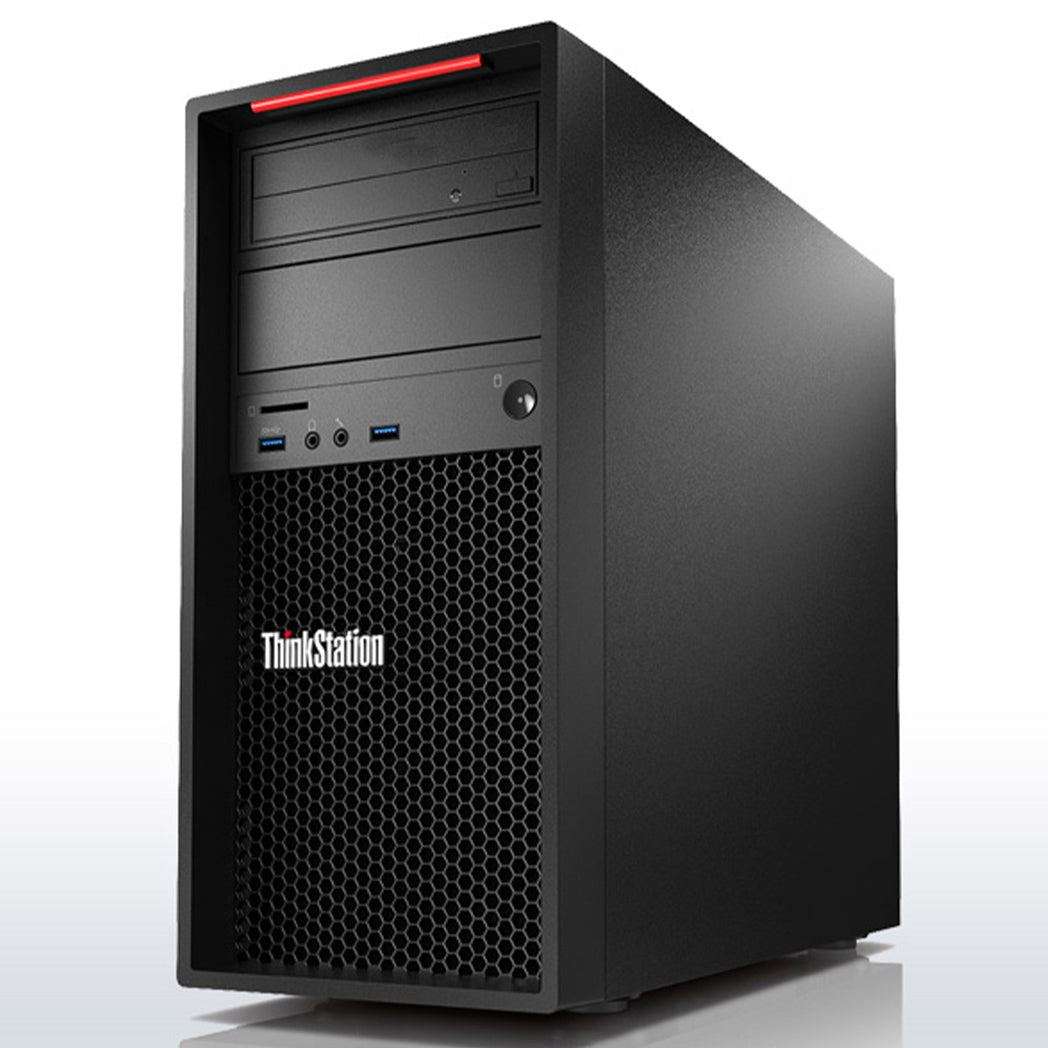 REFURBISHED - LENOVO P410 WORKSTATION - XEON E5 1650 - 32GB DDR4 - 256GB SSD - X2 NVIDIA NVS 315 ...