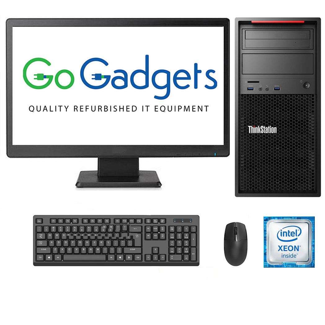 REFURBISHED - LENOVO P410 WORKSTATION - XEON E5 1650 - 32GB DDR4 - 256GB SSD - X2 NVIDIA NVS 315 ...