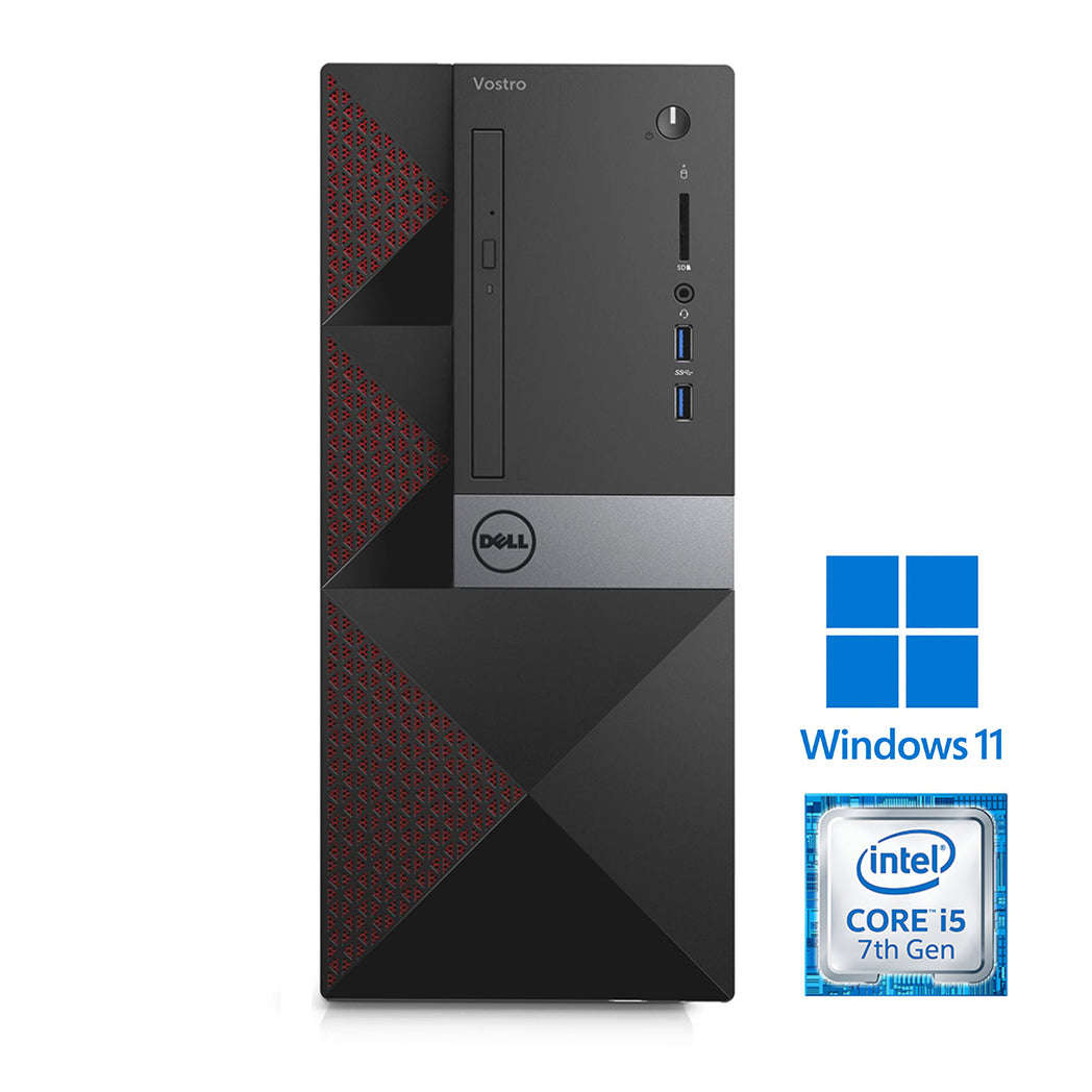 REFURBISHED - DELL VOSTRO 3668 MINI TOWER - I5 7400 - 8GB DDR4 - 256GB SSD - COMPUTER