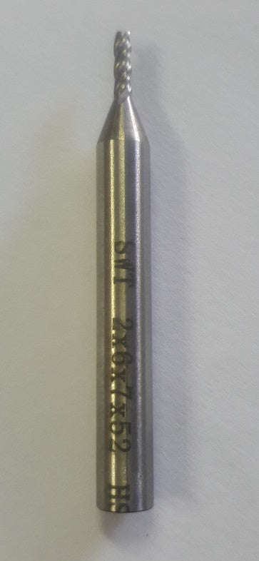 CNC Drillpro HSS 4 Flute End Mill - 2mm