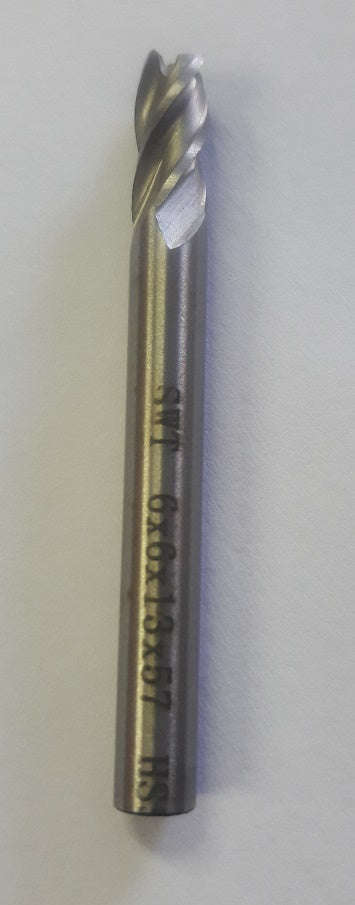 CNC Drillpro HSS 4 Flute End Mill - 6mm