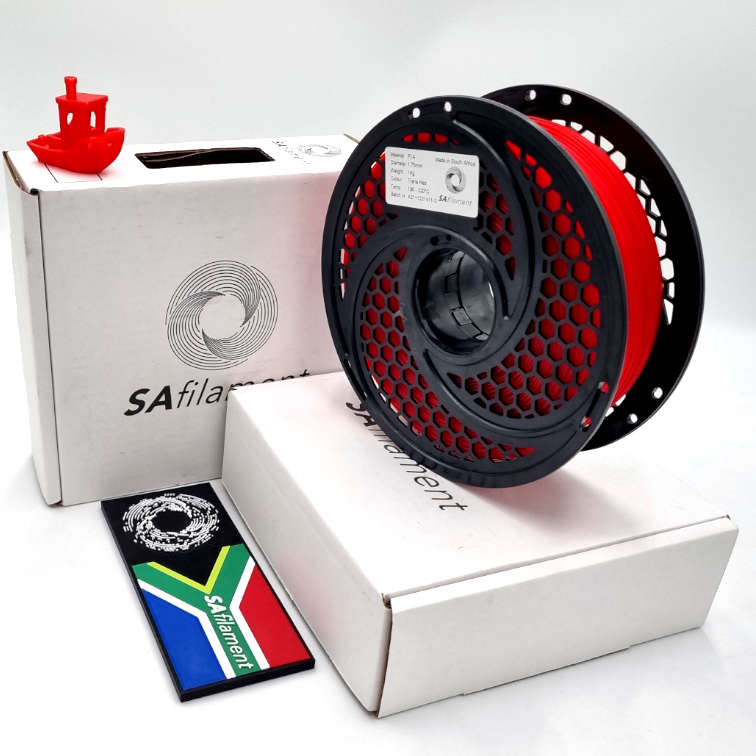 PLA Transparent Red Filament (1.75 mm) - SA Filament