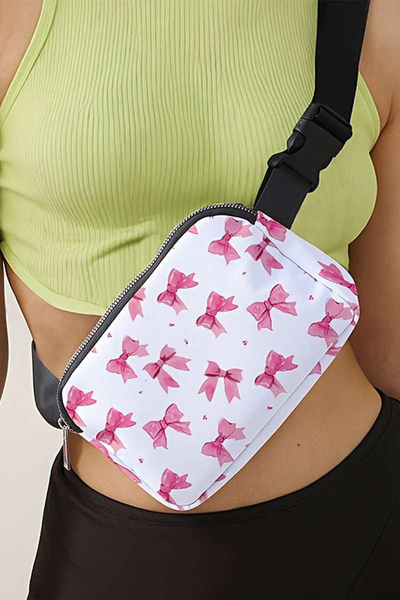 Bonbon Valentines Day Printed Canvas Crossbody Bag
