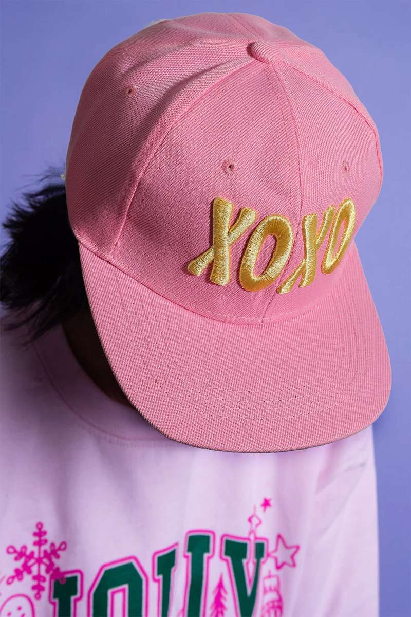 Bonbon XOXO Letter Embroidered Valentines Day Custom Baseball Cap
