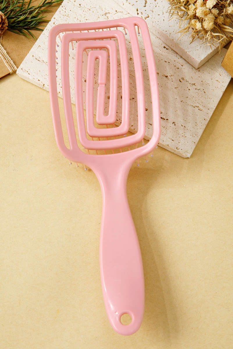 Gossamer Pink ABS Fluffy Hair Volume Comb