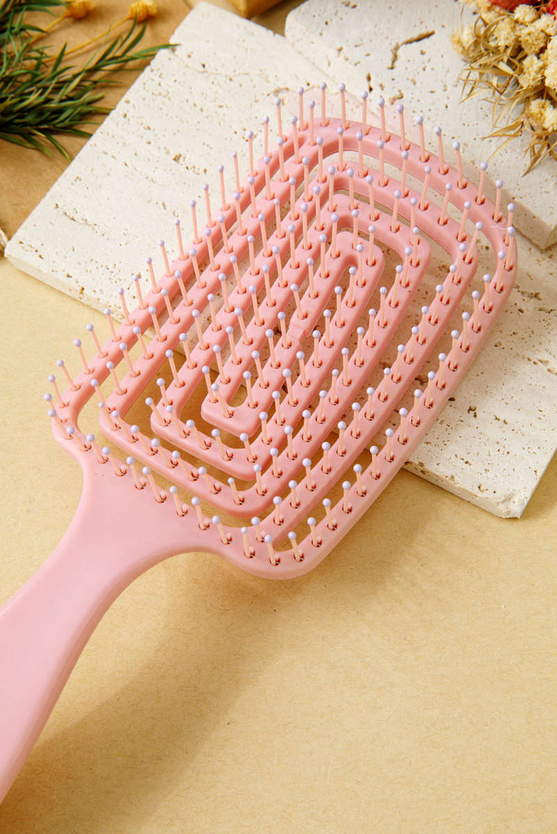 Gossamer Pink ABS Fluffy Hair Volume Comb