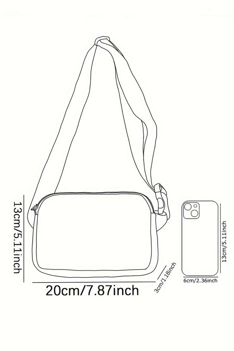 Dark Grey Leopard Heart Printed Canvas Crossbody Bag