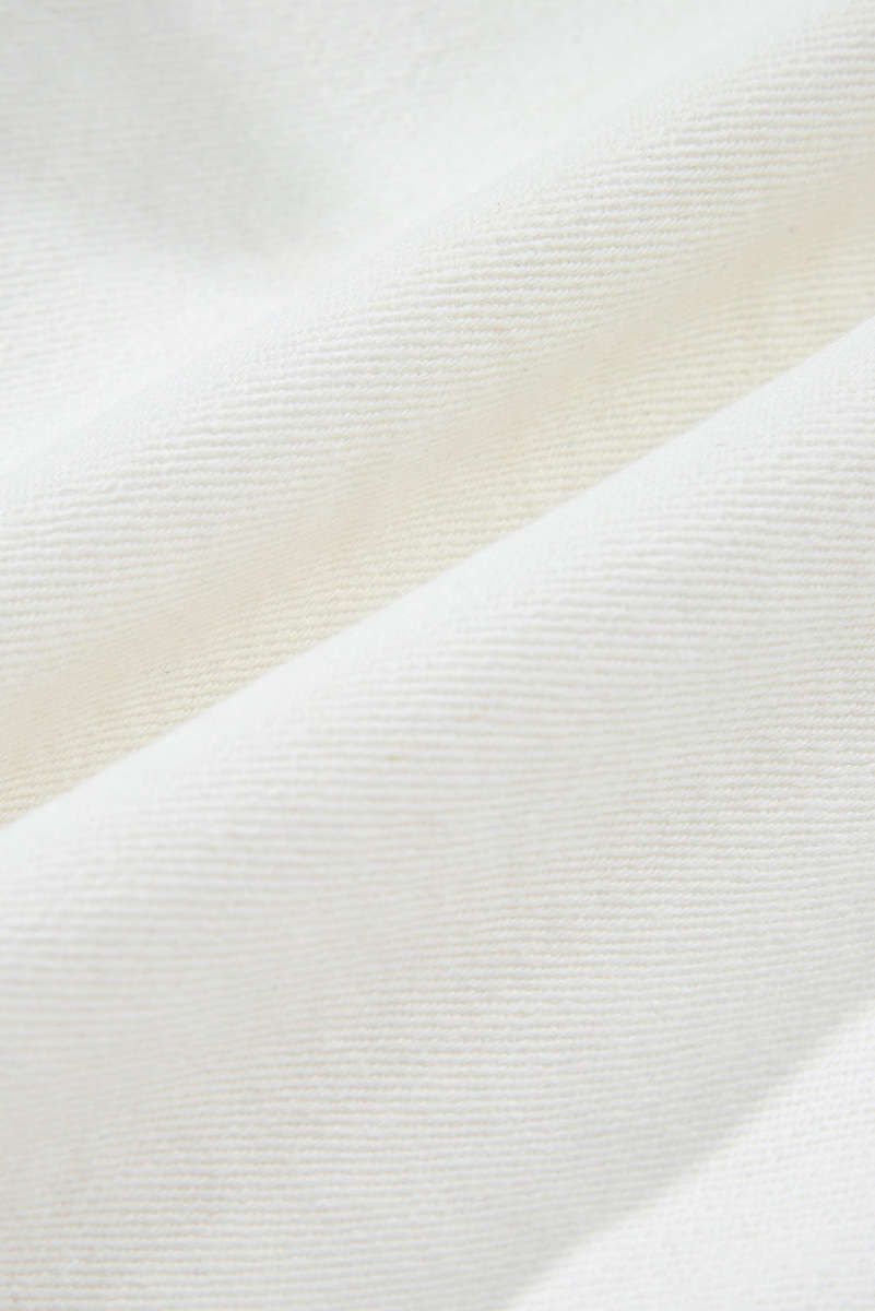White Raw Hem High Waist Denim Shorts