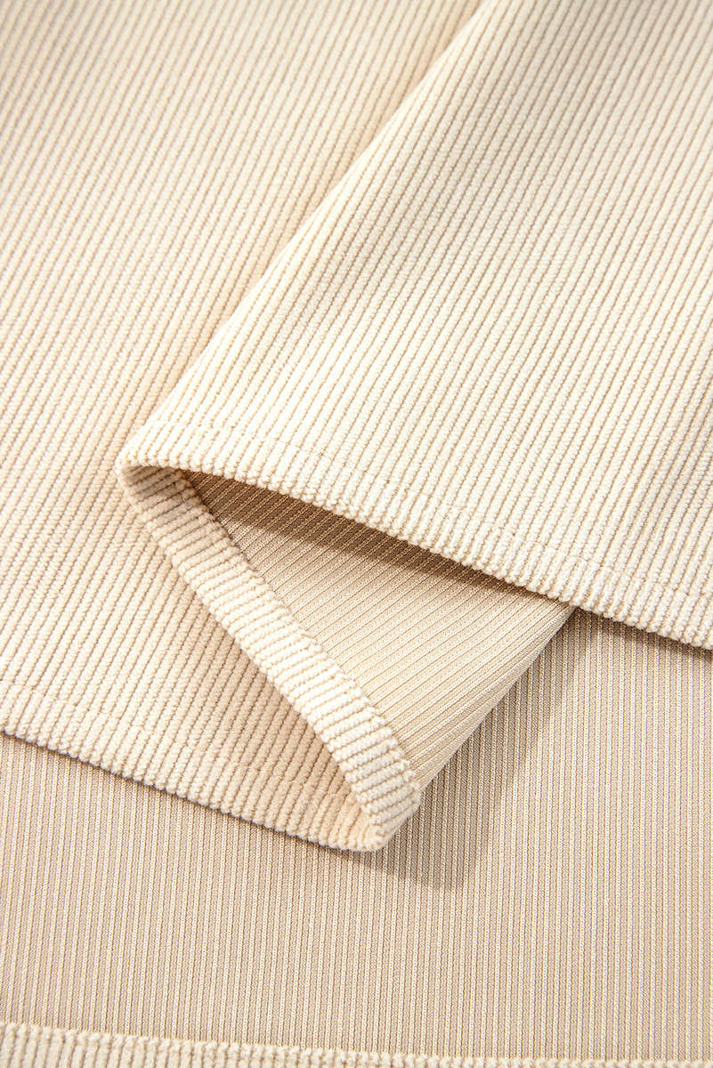 Parchment Notched Neck Scallop Detail Plus Size Mini Dress