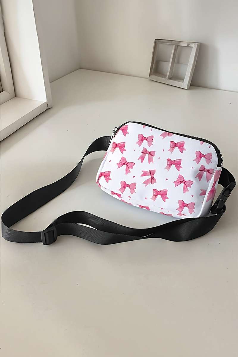Bonbon Valentines Day Printed Canvas Crossbody Bag