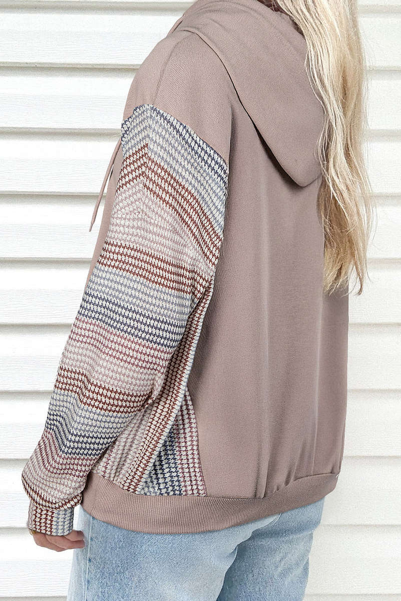 DUNE Colorblock Patchwork Baggy Hoodie