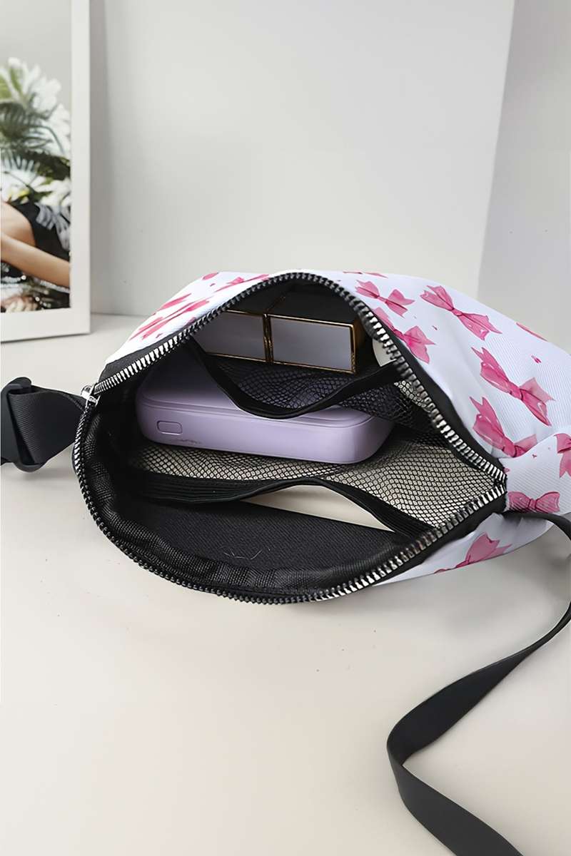 Bonbon Valentines Day Printed Canvas Crossbody Bag