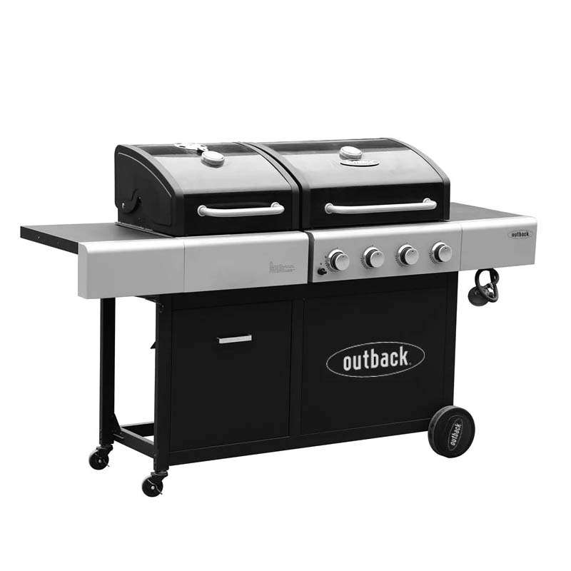 Outback Jupiter Dual Fuel 4 Gas/Charcoal Hybrid Barbecue