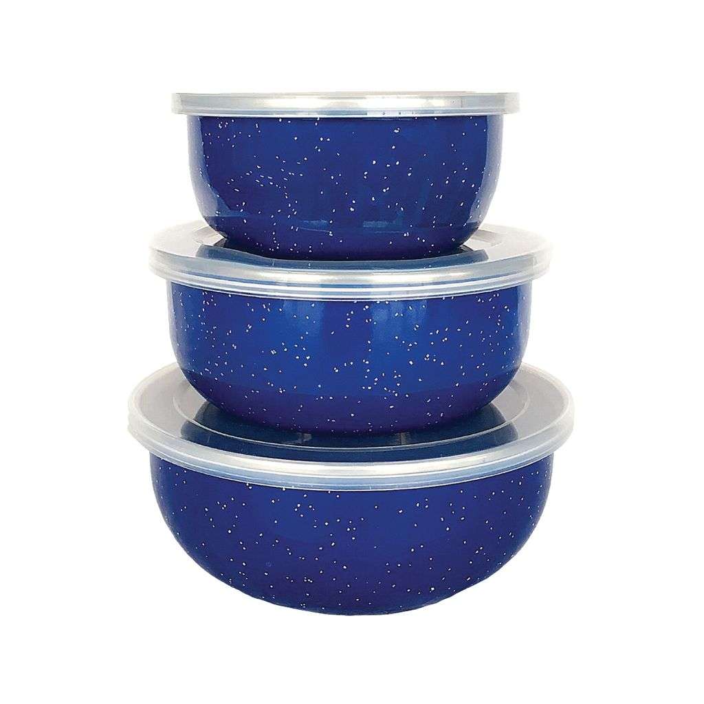 Enamel Storage Bowl Set | AEW-3IN1