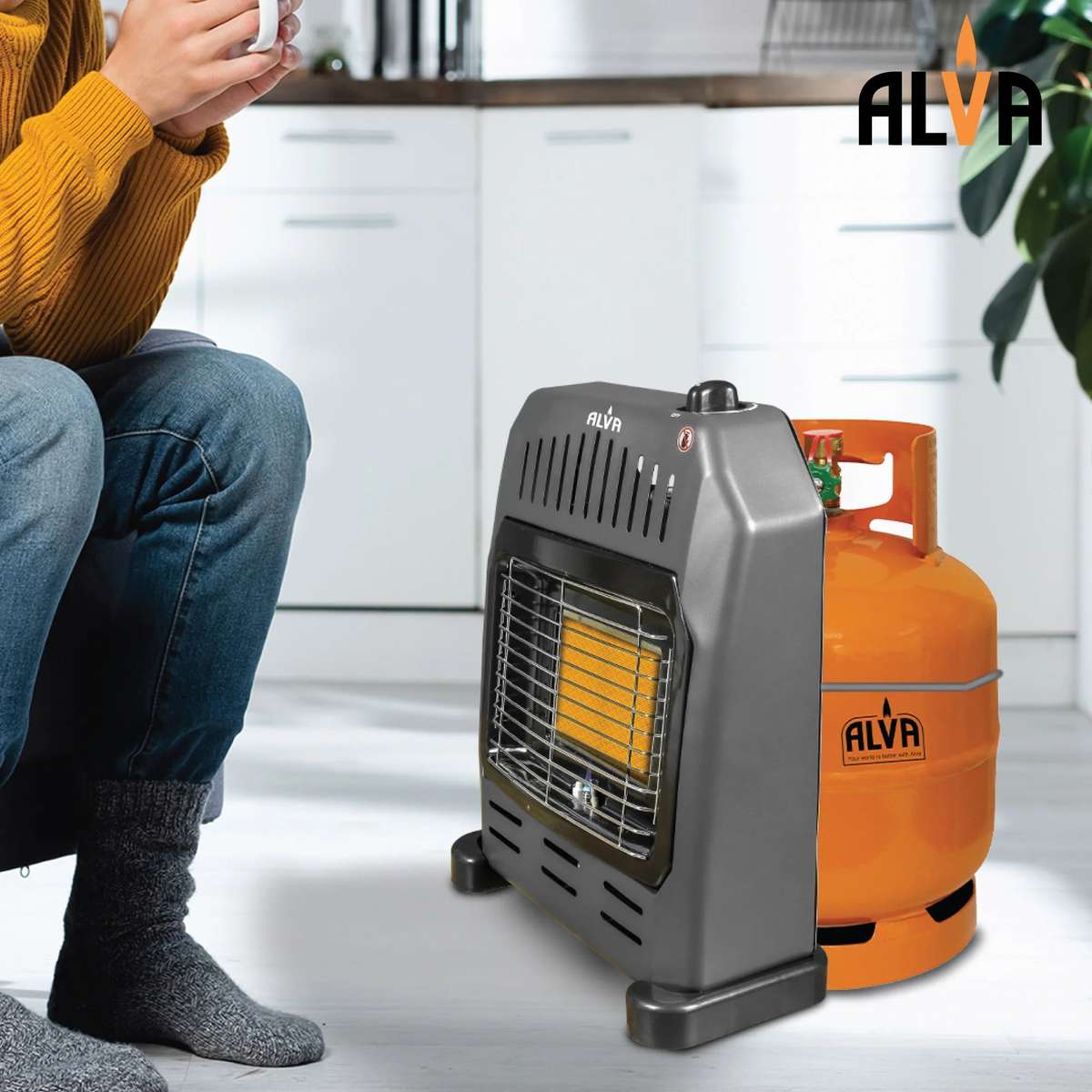 Alva Single Panel Indoor Gas Heater Small | GH301