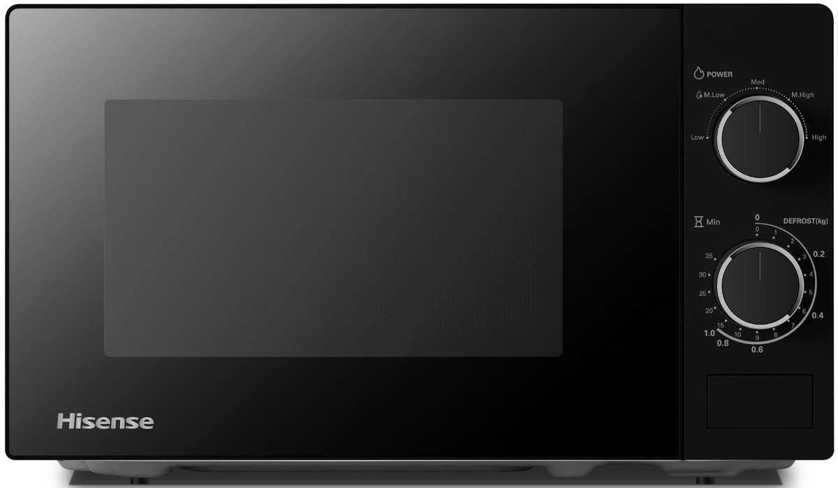 Hisense 20L Matte Black Manual Microwave Oven