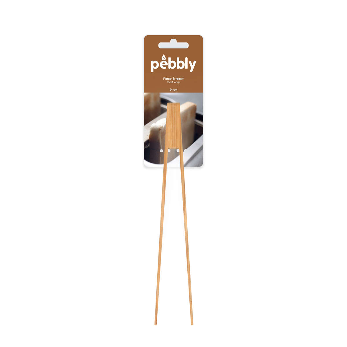 Pebbly Non-Magnetic Toast Tongs
