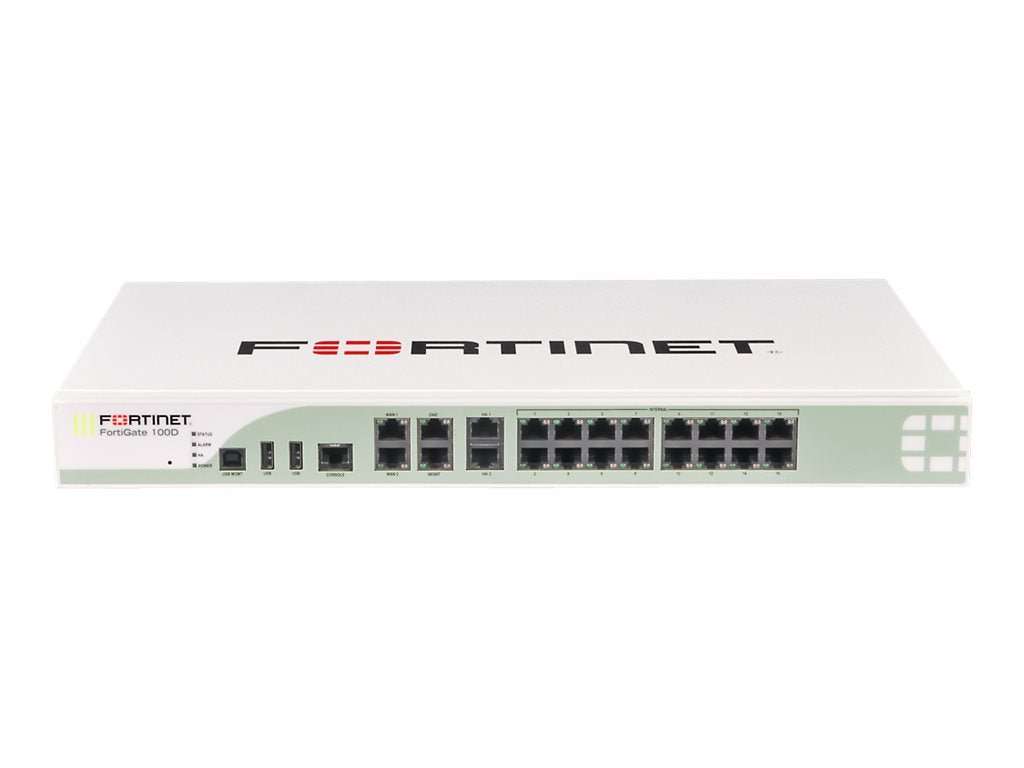 Fortinet FortiGate 100D Security Appliance 16 Gbe RJ-45  - Refurb