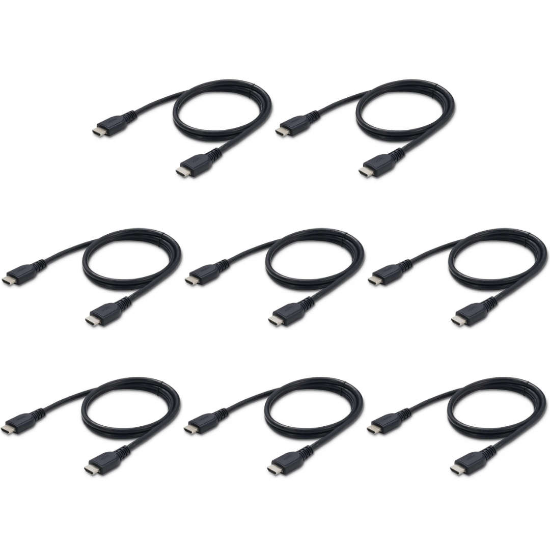 10 x HDMI Cable 2.0 Male To Male - 1 Meter -