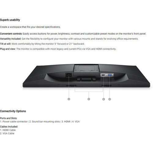 DELL E2418HN - PRE-OWNED 24 INCH WIDE LCD MONITOR (Pre-Owned)