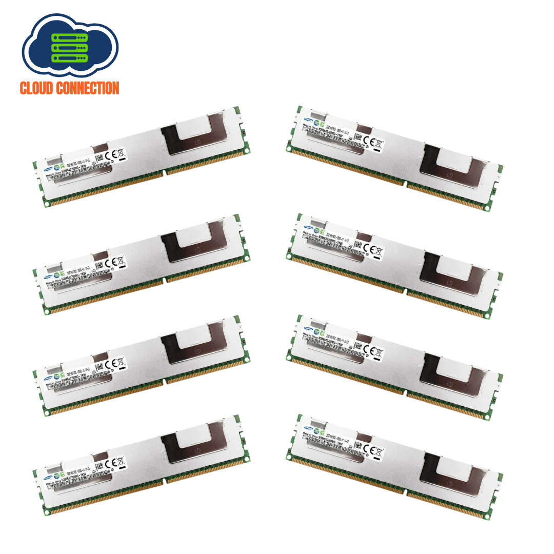 Samsung 256GB Kit - 8 x 32GB 4Rx4 PC3L-12800L-11-12-C0 DDR3 Server RAM  Refurb