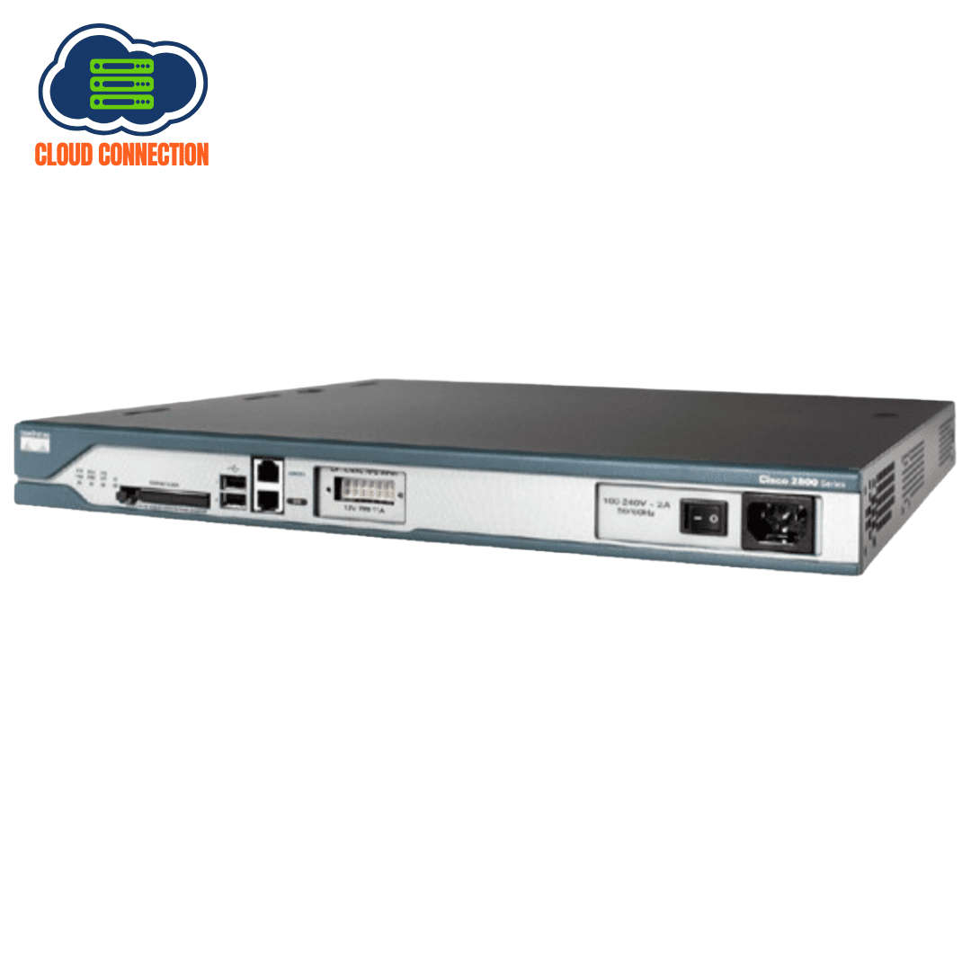 Cisco 2811 2FE, 1 NME, 4 HWICs, 2 PVDM slots, 2 AIMs, and Cisco IOS IP Base Router - Refurb