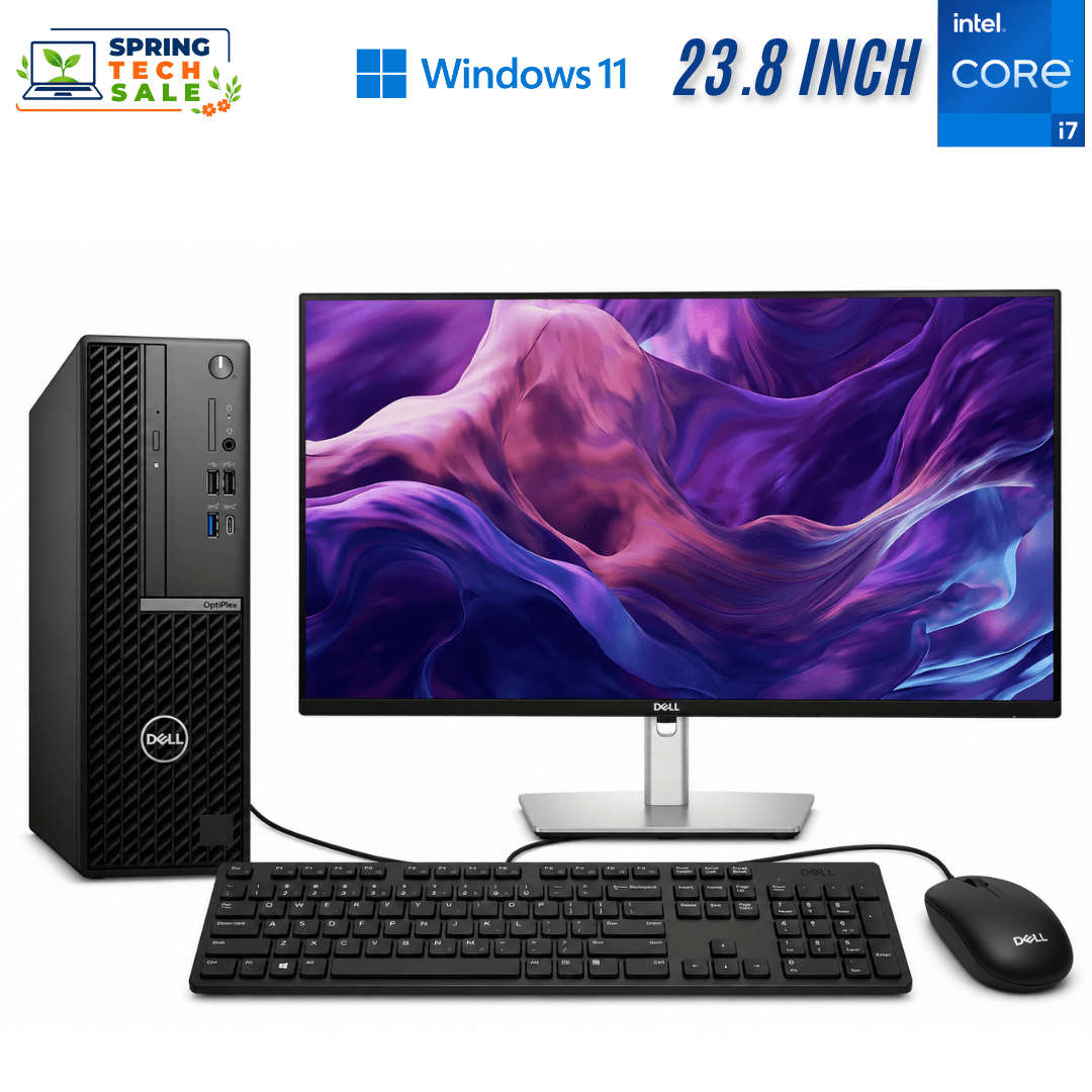 Dell OptiPlex 7010 SFF Developer Computer Set  i7 13700  8GB DDR5  512GB SSD  Win11Pr...