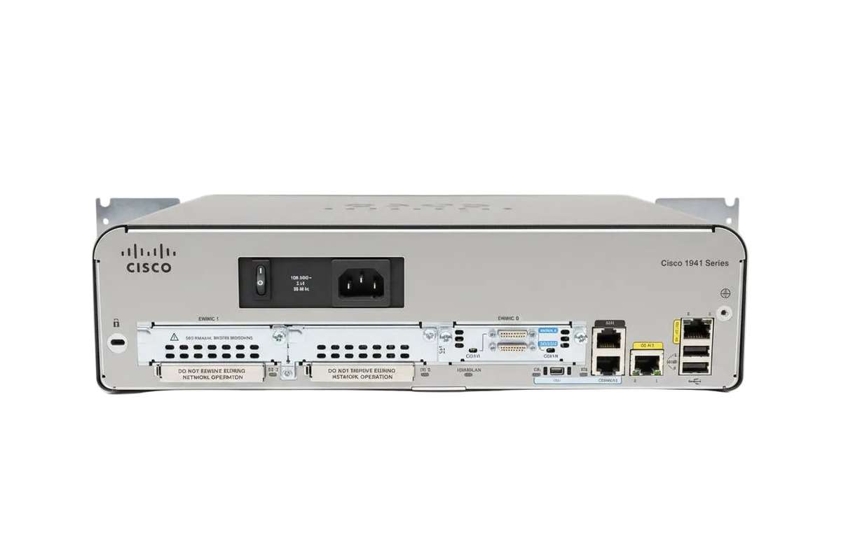 Cisco 1941/K9 Integrated Services Router with HWIC-2T 2-Port Serial WAN Interface Card  Refurb