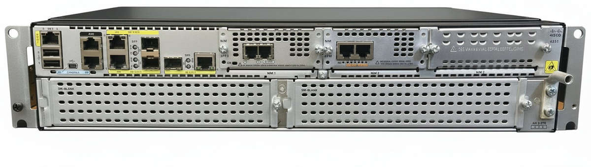 Cisco 3745-I0-2FE Multiservice Access Router With 2 SM-Blanks   Refurb
