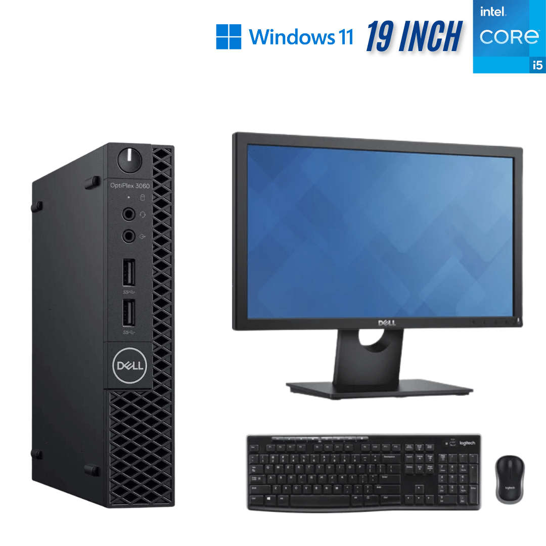 Dell OptiPlex 3060 Micro Business Computer Set - i5 8400T - 16GB DDR4 - 256GB SSD - Win11Pro - Re...
