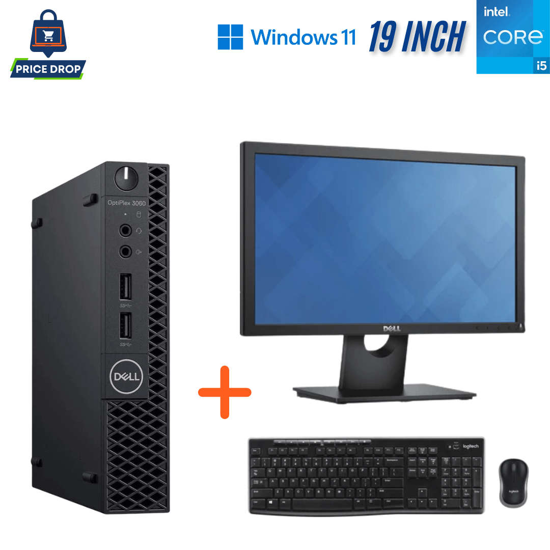 Dell OptiPlex 3060 Micro Business Computer Set - i5 8400T - 16GB DDR4 - 256GB SSD - Win11Pro - Re...