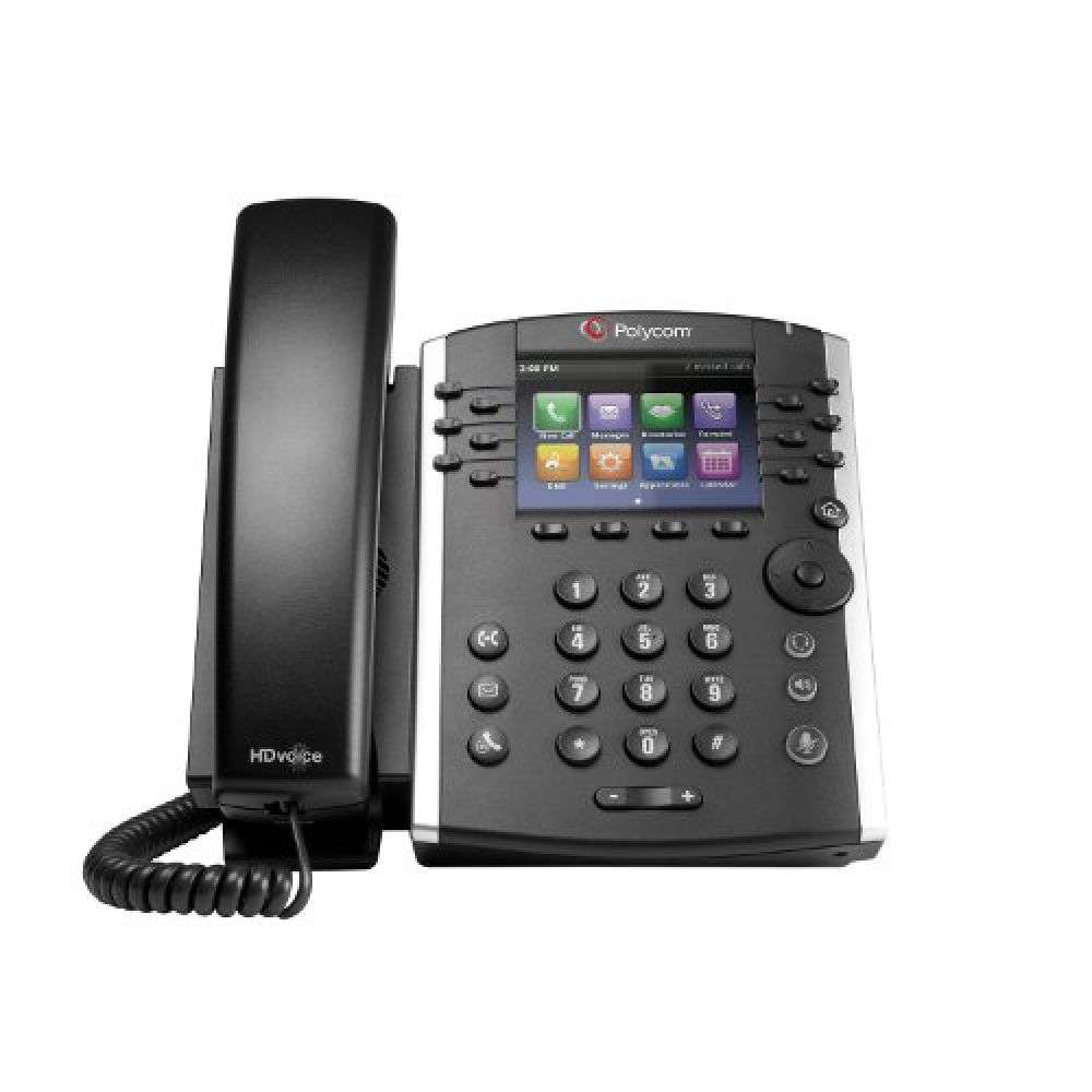 Polycom VVX 411 12-line Skype for Business IP Phone (2200-48450-019) - New