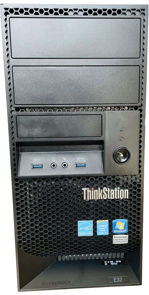Lenovo ThinkStation E32 Tower Business Computer  i5 4570  16GB DDR3  256GB SSD  Win10...