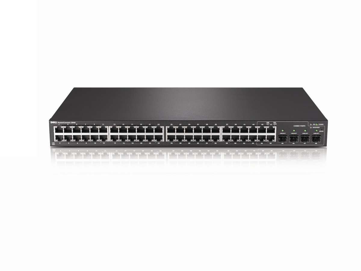 Dell Powerconnect 2848 48 Port Gigabit Switch With 4 Sfp 1GB - Refurb