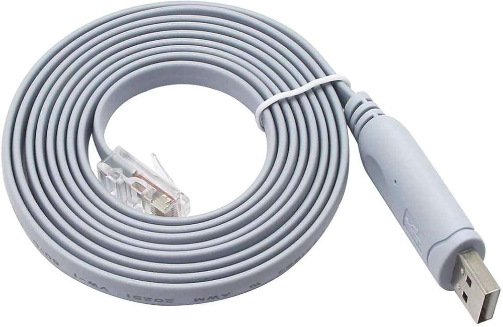 USB to RJ-45 E321220 Console Cable for Routers & Switches 